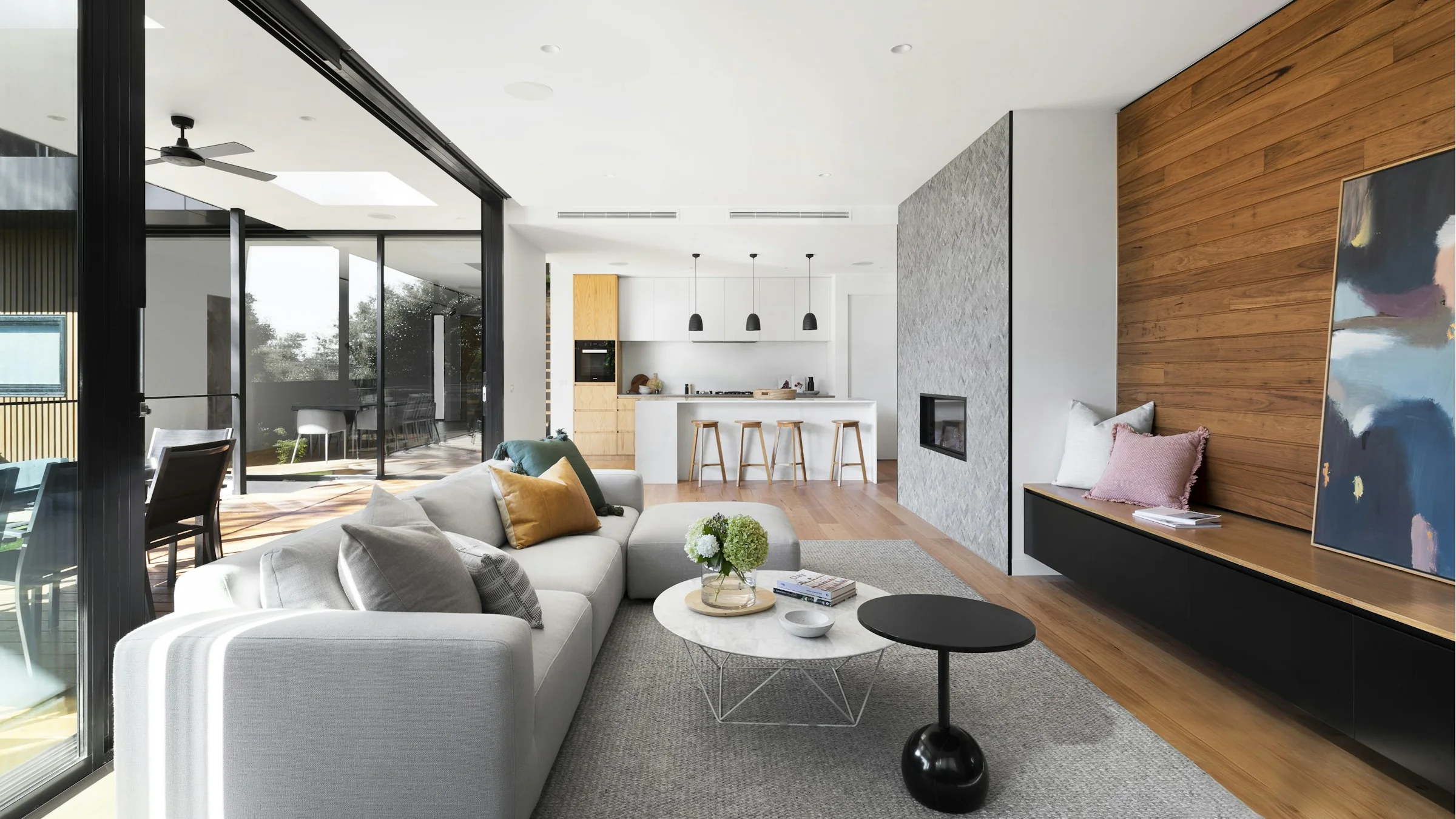 Open living space looking out to the terrace